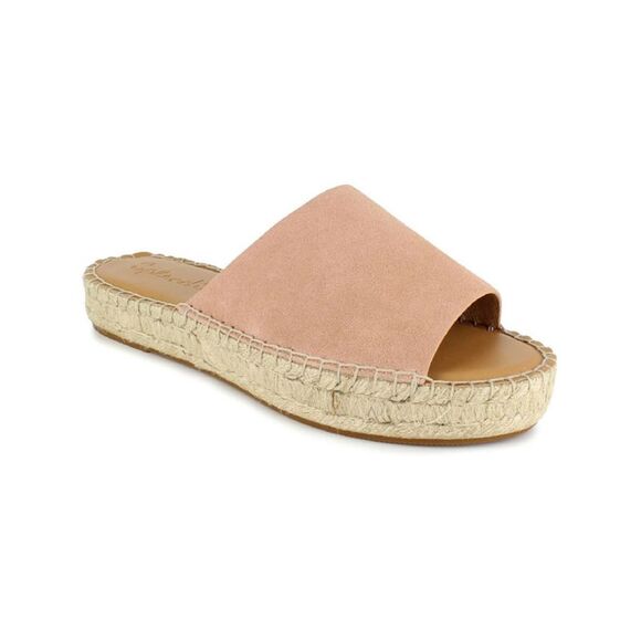 SPLENDID Shoes - SPLENDID Womens Beige Beef Rolled Maia Toe Slip On Leather Espadrille Shoes 7 M